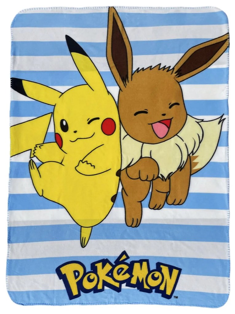 Faro DETSKÁ FLEECOVÁ DEKA POKEMON 100X140 CM VZOROVANÁ