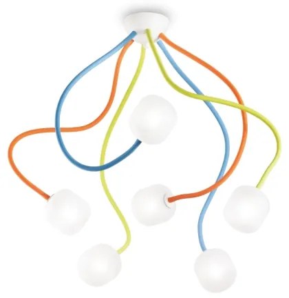 Ideal Lux - LED Flexibilný prisadený luster OCTOPUS 6xG9/3W/230V pestrofarebná