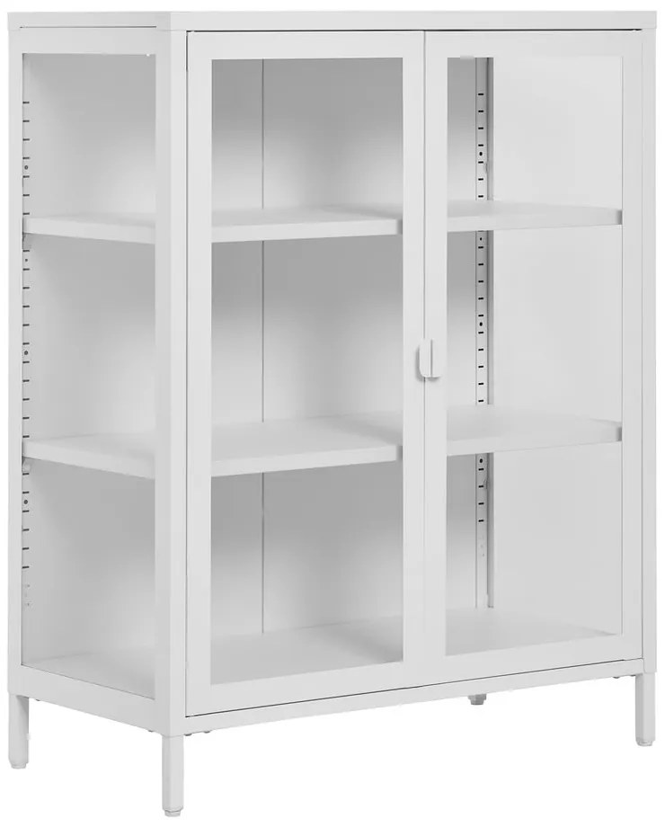 Biela kovová vitrína 80x101 cm Brisbane – House Nordic