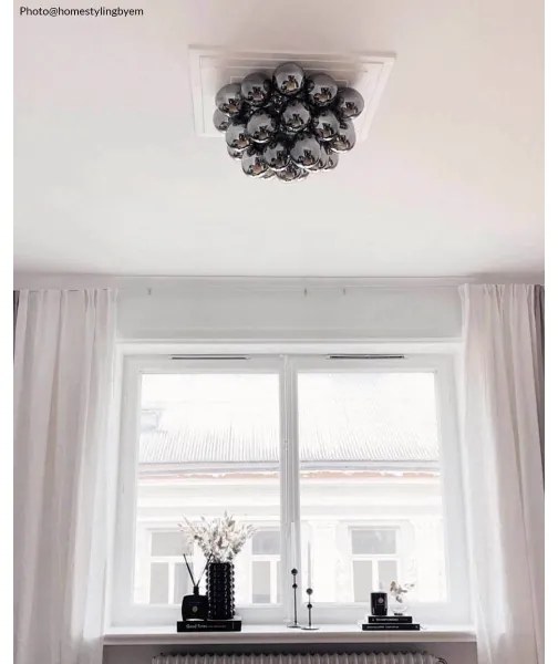 ByRydens 4202240-4505 - Stropné svietidlo GROSS 6xG9/5W/230V dymová/čierna