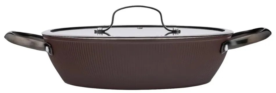 Valdinox Kastról plytký s pokrievkou Stripes 28 cm, 3,2 l