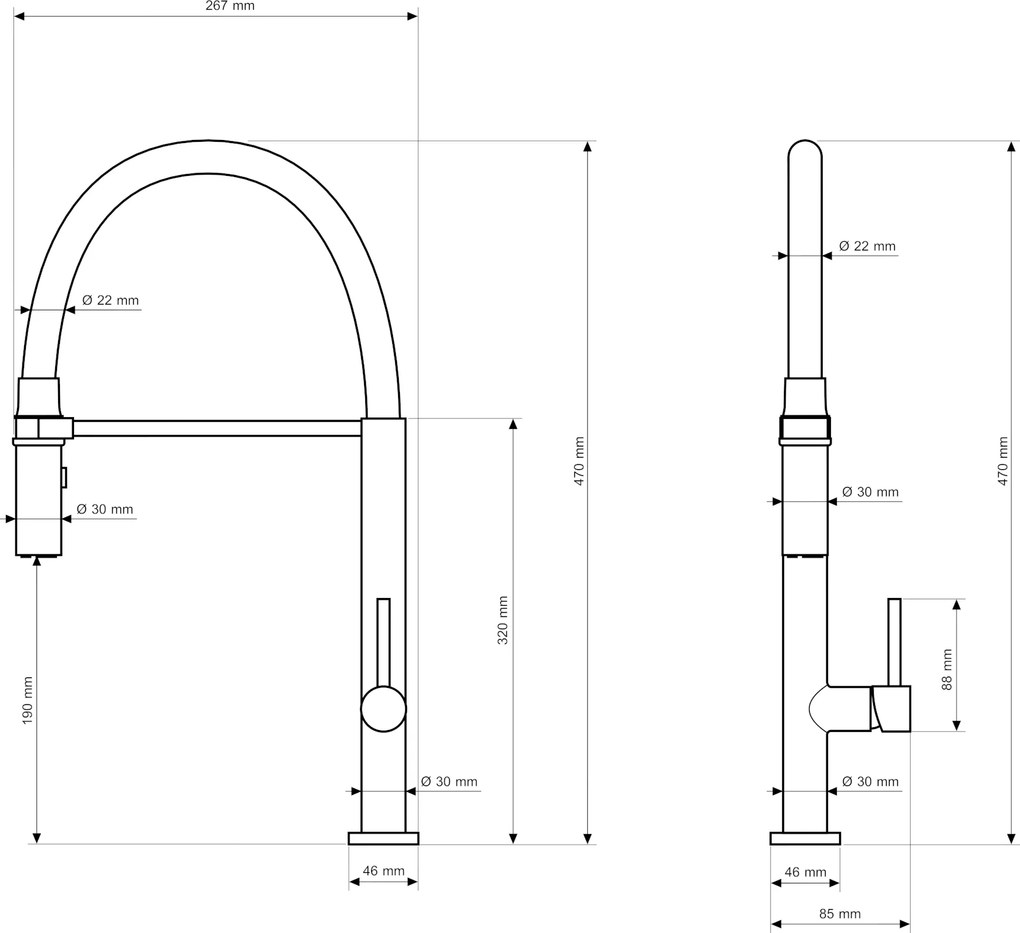 Gamma Vento Slim, vysoká drezová batéria, grafitová, GMA-BVOS-GM