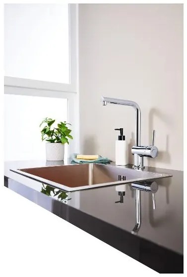 Livarno home Kuchynská batéria (hranatý tvar, chróm) (100387686)