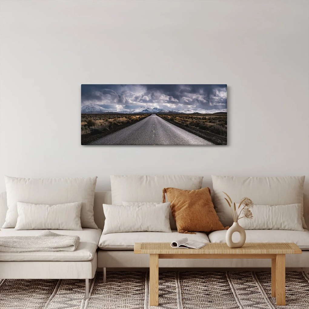 Obraz cesty v púšti (120x50 cm)