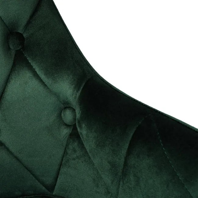 Jedálenská stolička ATLANTA zamatová, tmavozelená