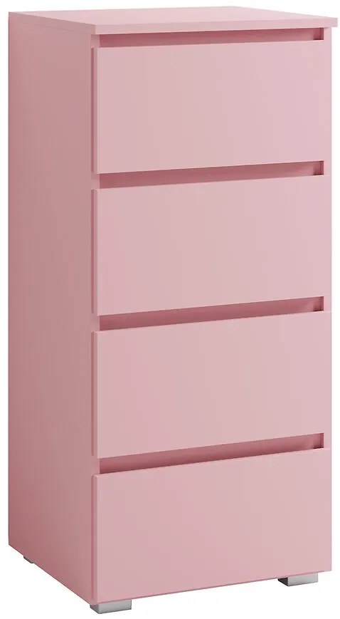 Komoda Úzky 4s Cosmo C07 Ružová