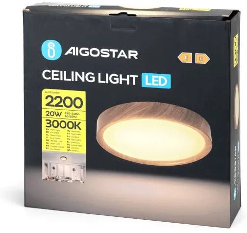 Aigostar - LED Stropné svietidlo LED/20W/230V 3000K pr. 33,7 cm