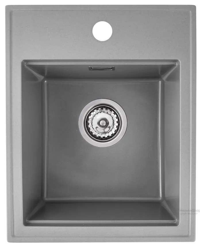 Gamma Modern 4050, 1-komorový granitový drez 400x500x180 mm, šedá, GMA-ZM-4050-G