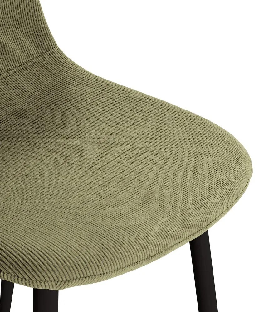 Zelené čalúnené jedálenské stoličky v súprave 4 ks Minka – Marckeric