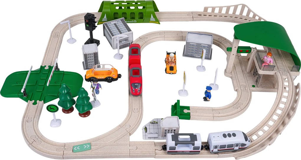 Ramiz Železničné mesto so svetlami a zvukom Funkcia 80el.