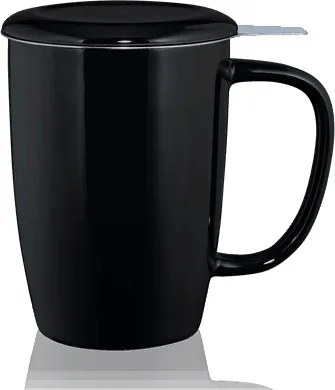 Vero - čierny hrnček na čaj