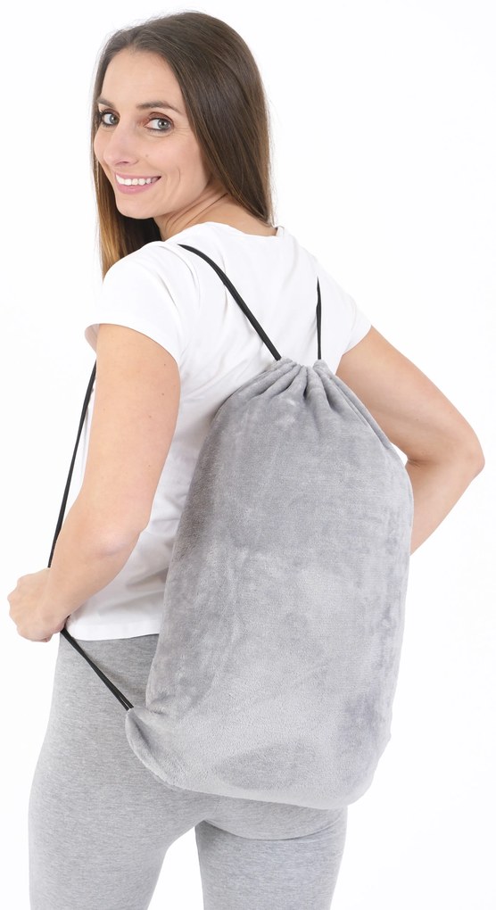 Baránková mikina mikroplyš – Laura svetlo šedá veľkosť M