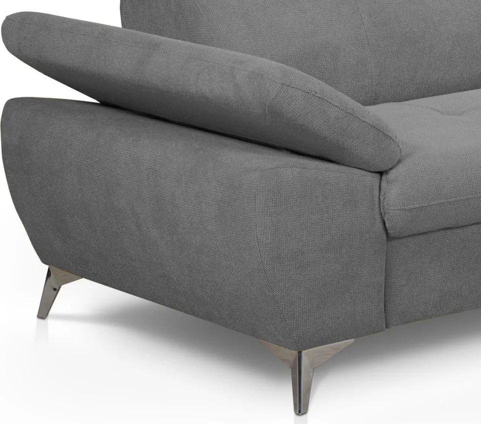 Trojsedák Gisele, stredne šedá látka