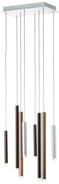 Brilliant - LED stmievateľný luster na lanku CEMBALO LED/32W/230V chróm/čierna/hnedá