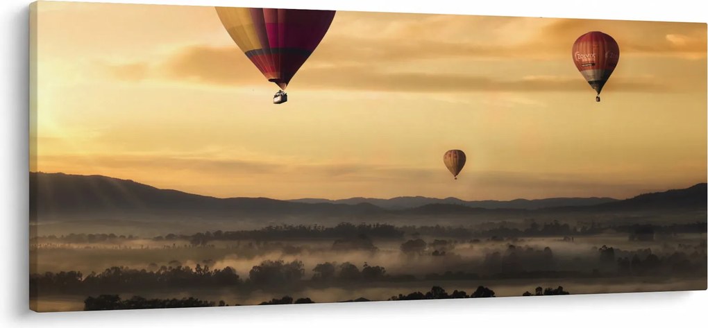 Obraz - lietajúce balóny (120x50 cm)