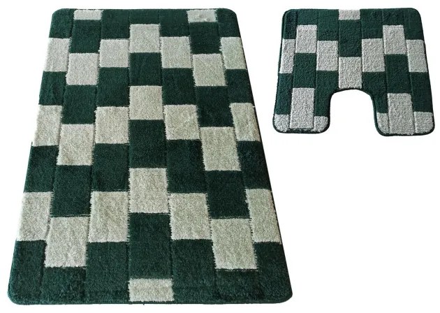 Sada kúpeľňových koberčekov Montana Bornova XL zelená