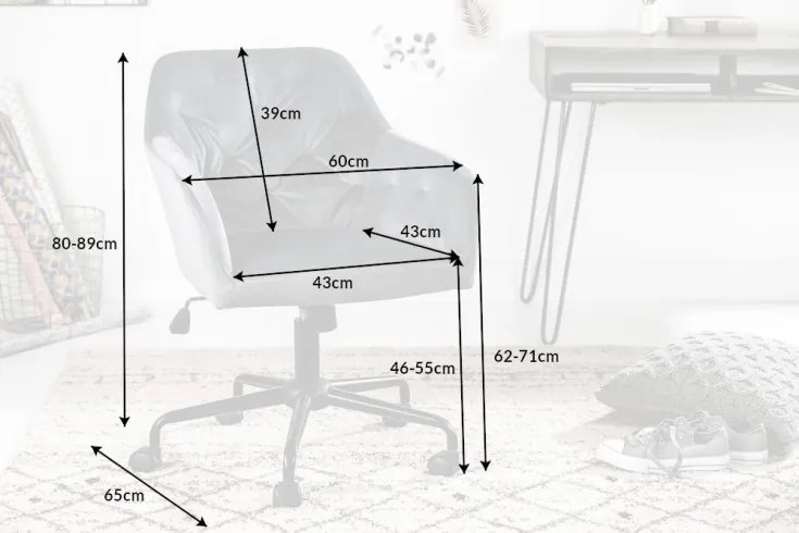 Kancelárske kreslo Dutch Comfort podrúčka šedá