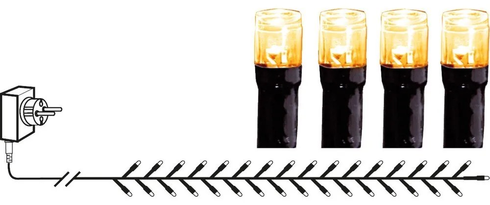 Svetelná reťaz Star Trading LED, dĺžka 3,6 m