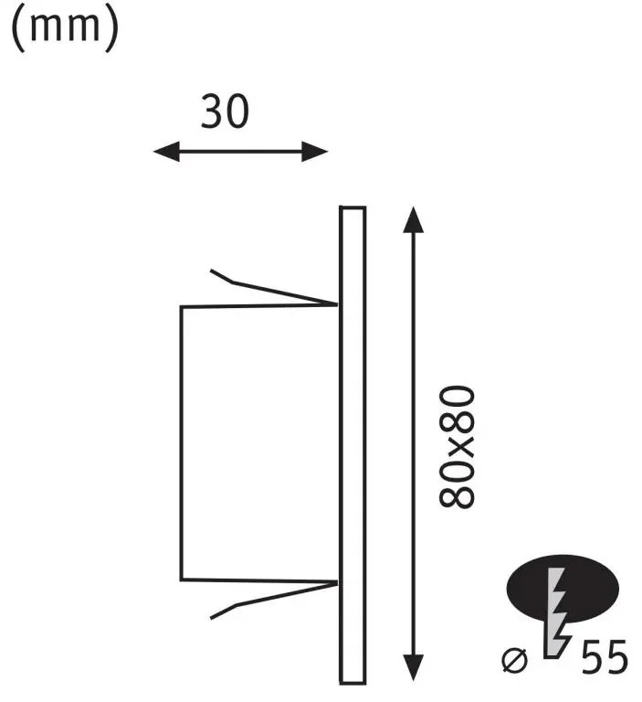 Priemyselné svietidlo Paulmann EDGE QUADRO 93094