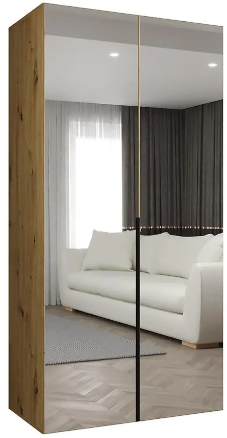 Skriňa Alicante III 100 artisan čierna