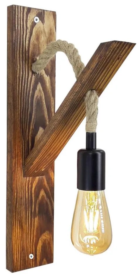 Asir Nástenné svietidlo AHSAP 1xE27/40W/230V borovica orech AS2955