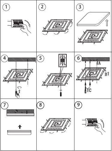 TOP LIGHT Svetlo nástenné-stropné Ocean H RC, Biela-Chróm