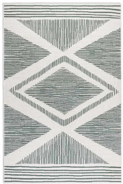 Obojstranný koberec Elle Decoration GEMINI Rhombus zelený