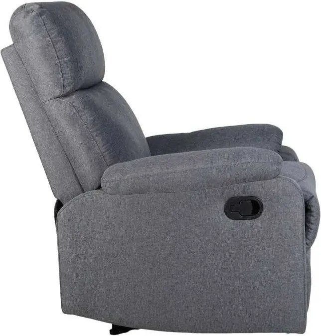 LuxuryForm DESIGN Televízne kreslo CARLOS s polohovaním - sivé