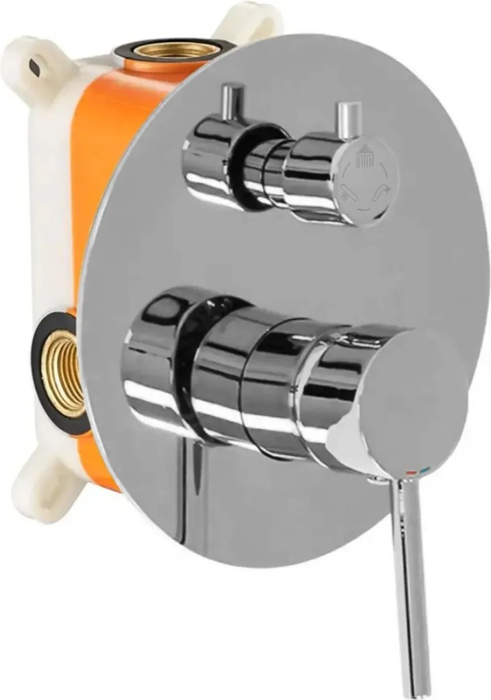 Rea Lungo, podomietková sprchová-vaňová sada + BOX, chrómová, REA-P6612