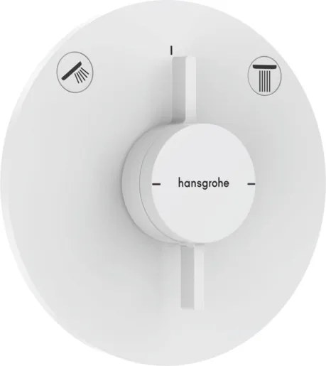Hansgrohe DuoTurn S sprchová a vaňová batéria bez podomietkového telesa matná biela 75418700