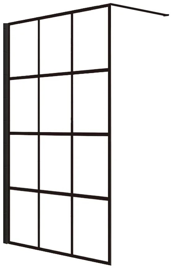 Sprchová stena Walk-In Metro 110x195 black