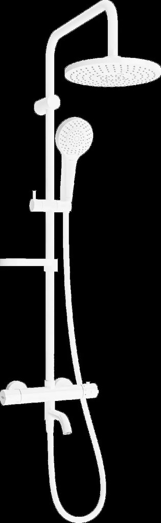 Mexen KX05 sprchový set s termostatickou vaňovou batériou Kai, biela, 779000591-20