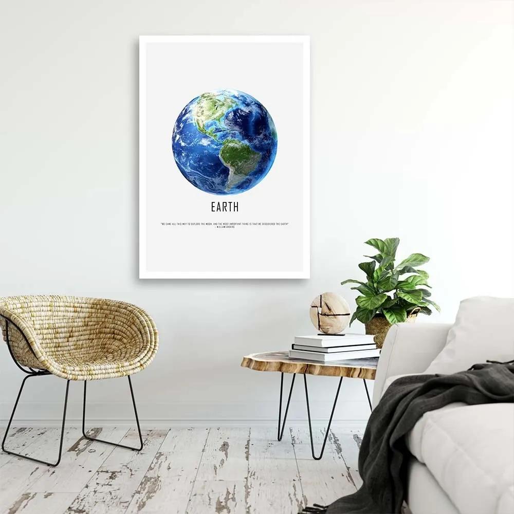 Obraz na plátně Země Planeta Kosmos - 40x60 cm