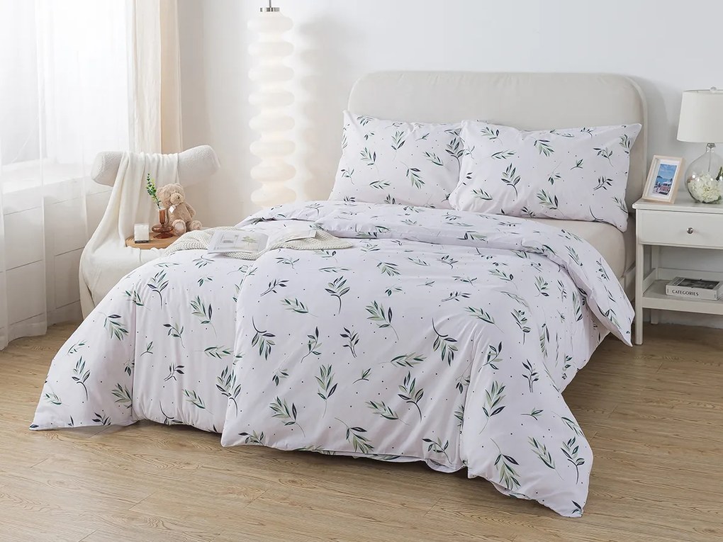 XPOSE® Bavlnené Renforcé obliečky OLIVOVÉ RATOLESTI