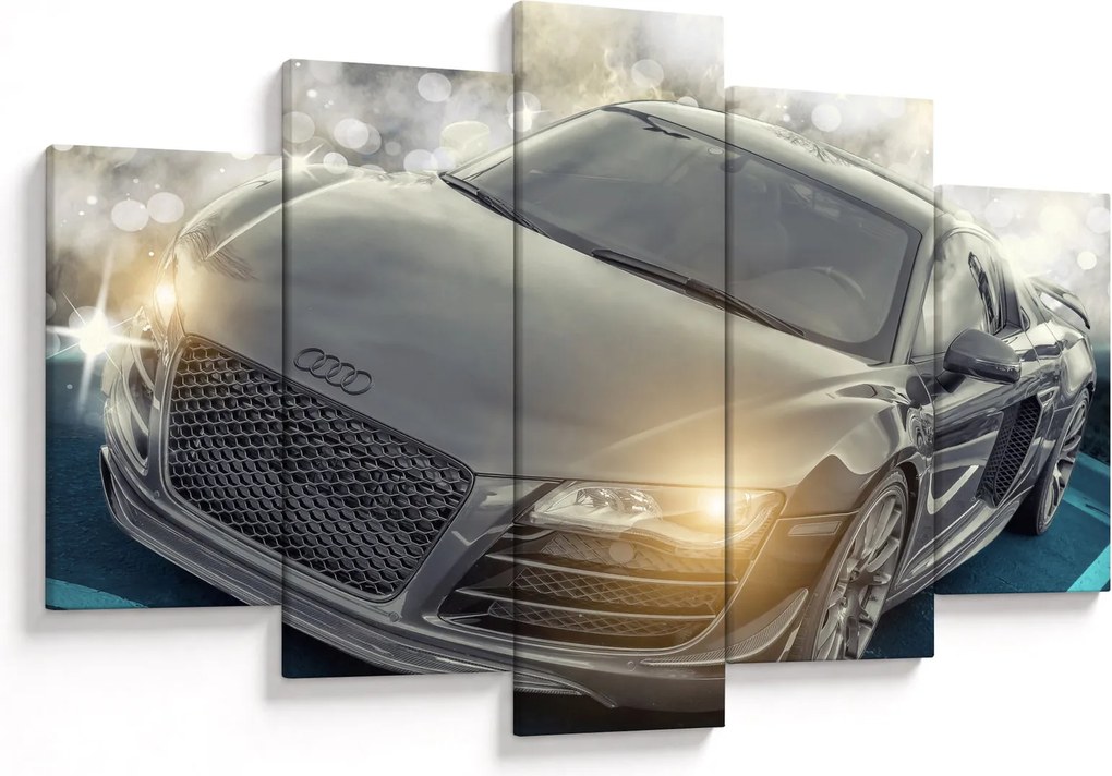 Obraz auta Audi - sivé (150x105 cm)