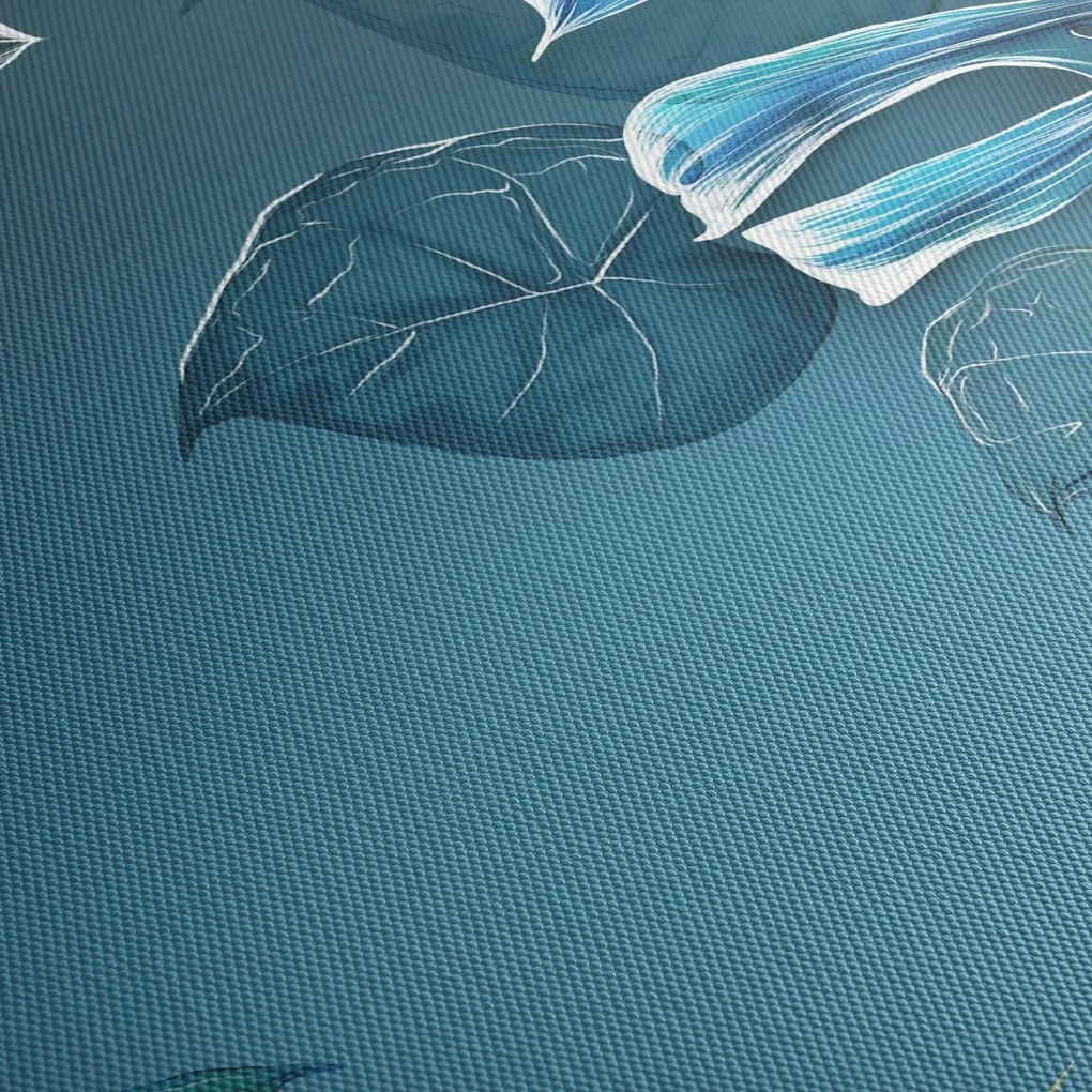 Obraz - Listy tropických rastlín (150x105 cm)