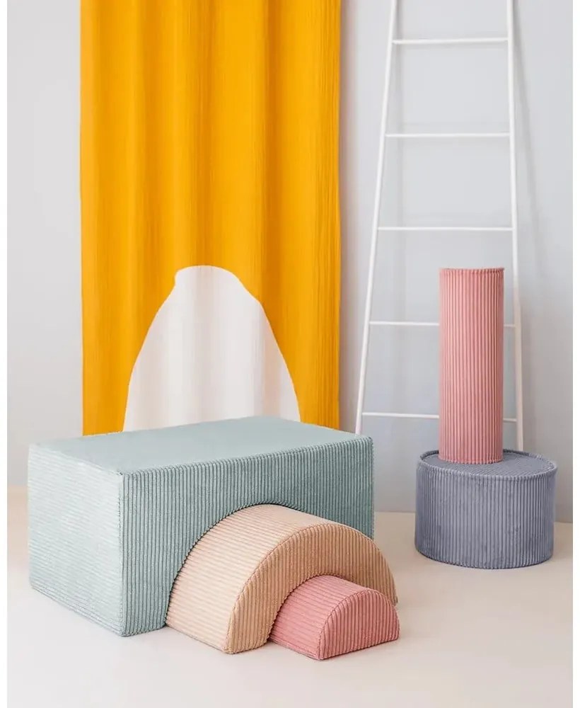 Ružový menčestrový detský pohovkový vankúš Roll – Wigiwama