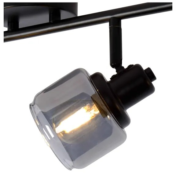 Lucide 77979/04/30 - Bodové svietidlo BJORN 4xE14/40W/230V čierna