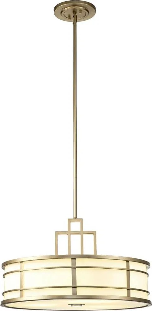 Feiss FE-FUSION-P-L-PNBR - luster na tyči FUSION 3xE27/40W/230V zlatý