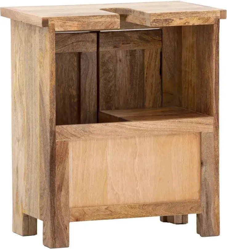 furniture-nabytek.cz - Masívna skrinka pod umývadlo Santa Cruz z mangového dreva, povrchová úprava, prírodná farba
