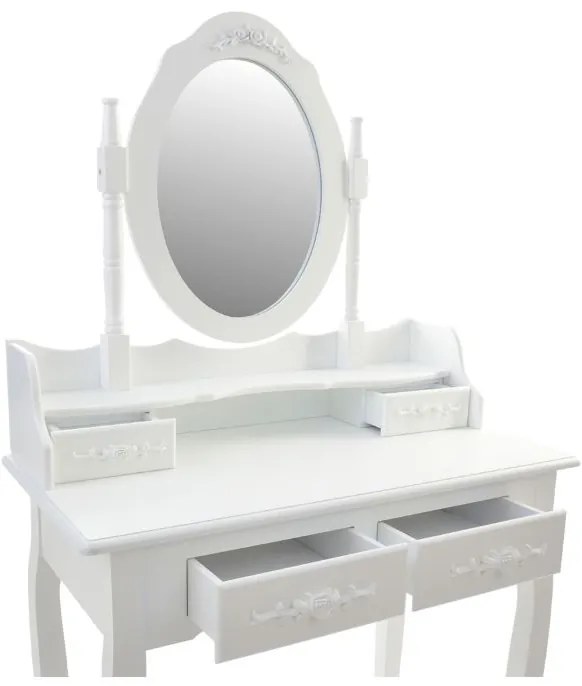 Bestent Toaletný stolík Primadonna WHITE