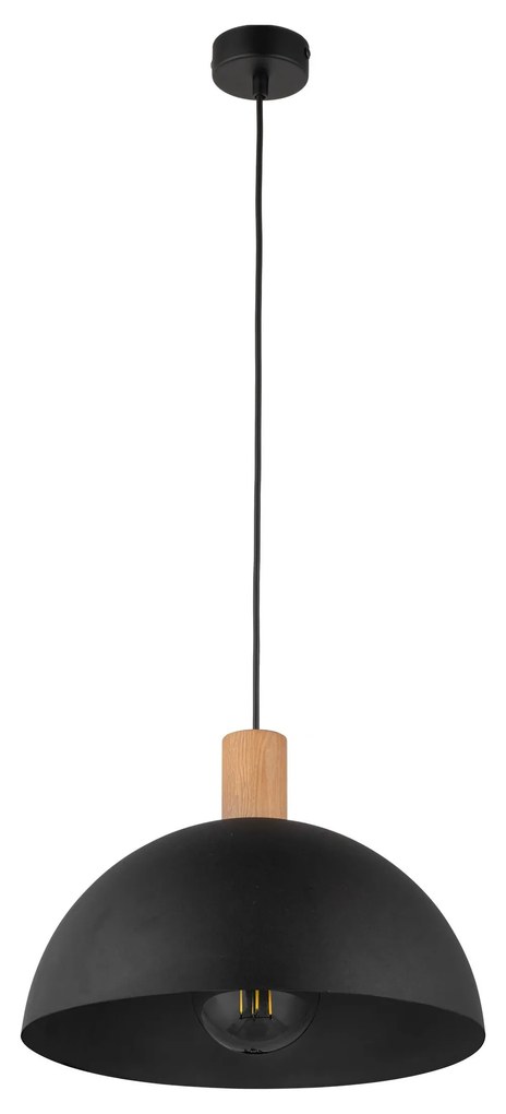 Luster do kuchyne TK 4852 OSLO drevo čierny