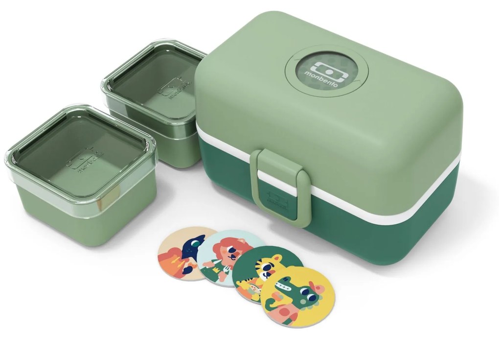 monbento Desiatový box Monbento Tresor Green Forest 750 ml