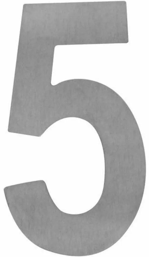 Číslica samolepiaca inox 50 mm (5)