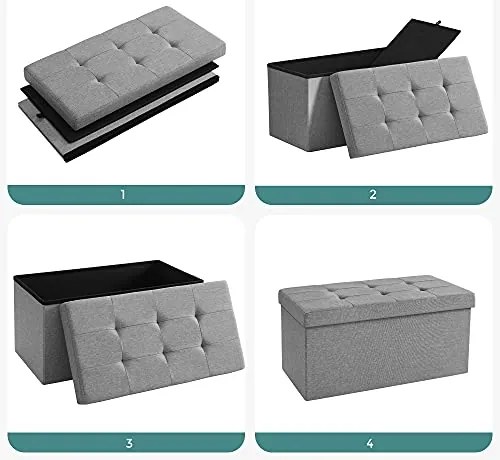 Taburetka s úložným priestorom, 38x76x38cm