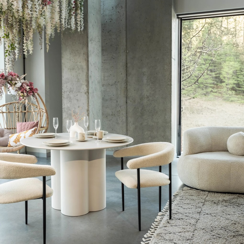 Jedálenský stôl Adaggio 120 cm sivo-béžový