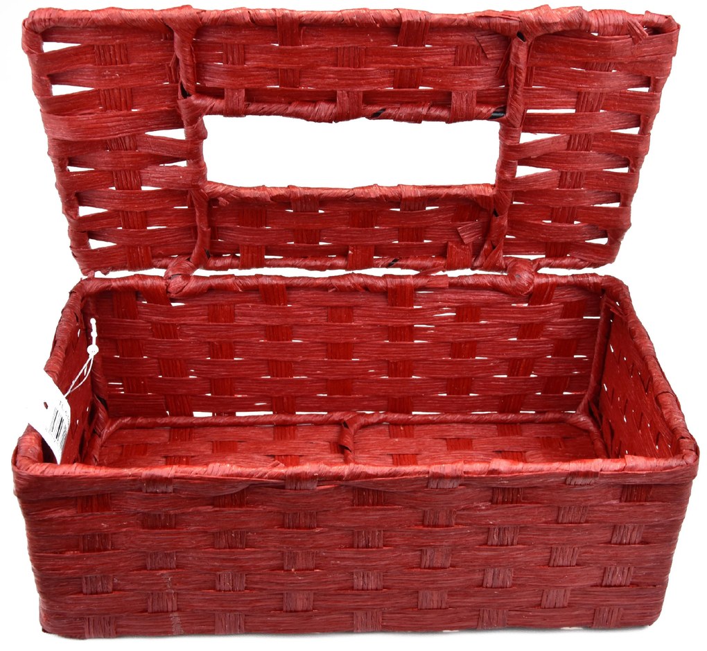 Box na vreckovky červený