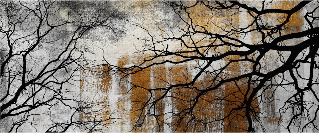 Obraz - Siluety stromov (120x50 cm)
