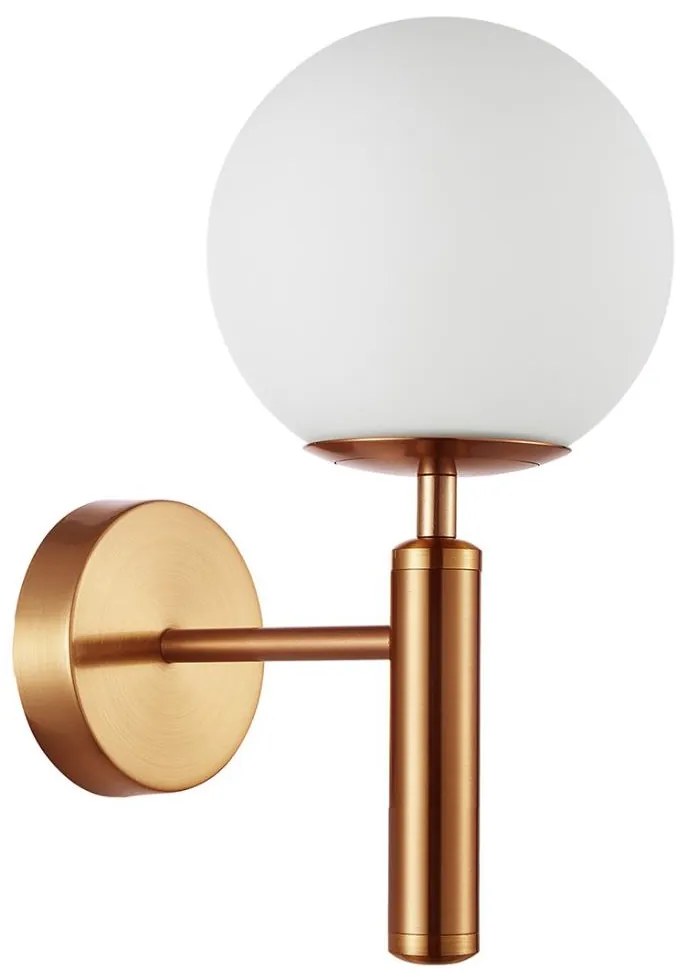 ITALUX WL-2324-1 GD+OPA - Nástenné svietidlo RAVENA 1xE27/10W/230V mosadz