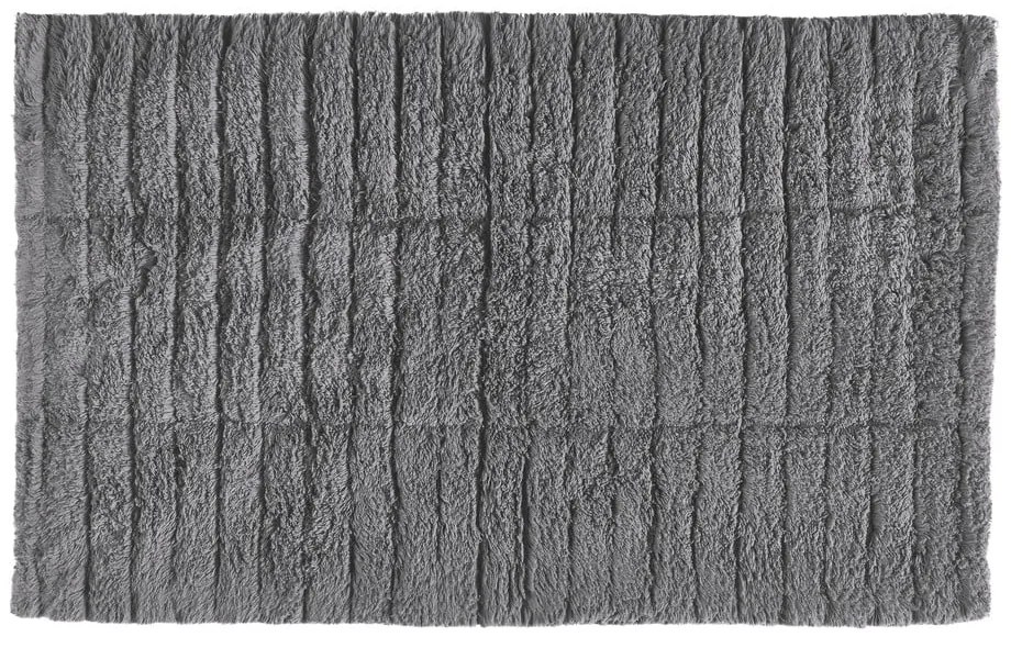 Sivá bavlnená kúpeľňová predložka Zone Tiles, 80 x 50 cm